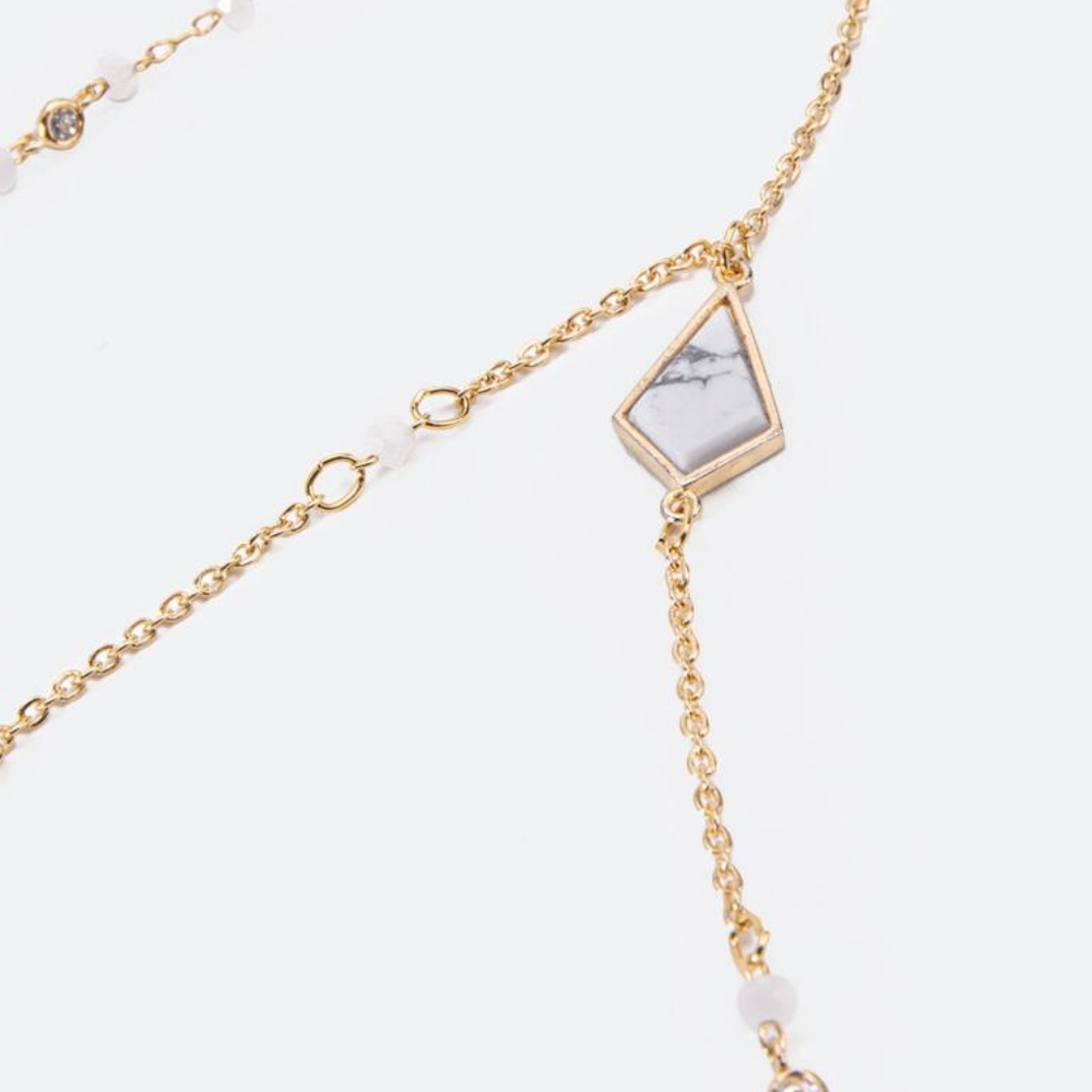 Gold Rosary Y Necklace Francesca's - Picture 2 of 4